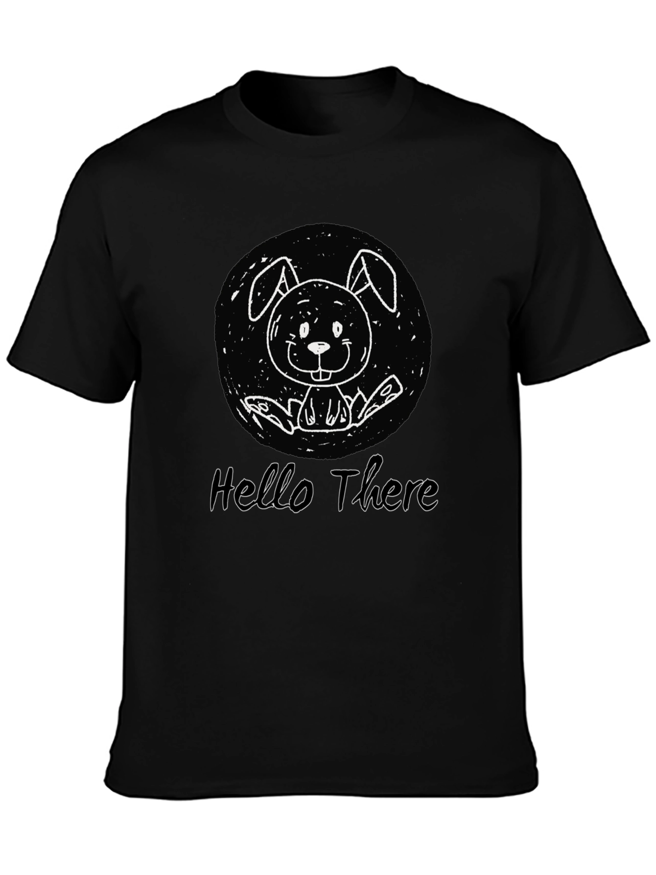 Hello There Bunny Graphic T-Shirt - Unisex Cotton Tee
