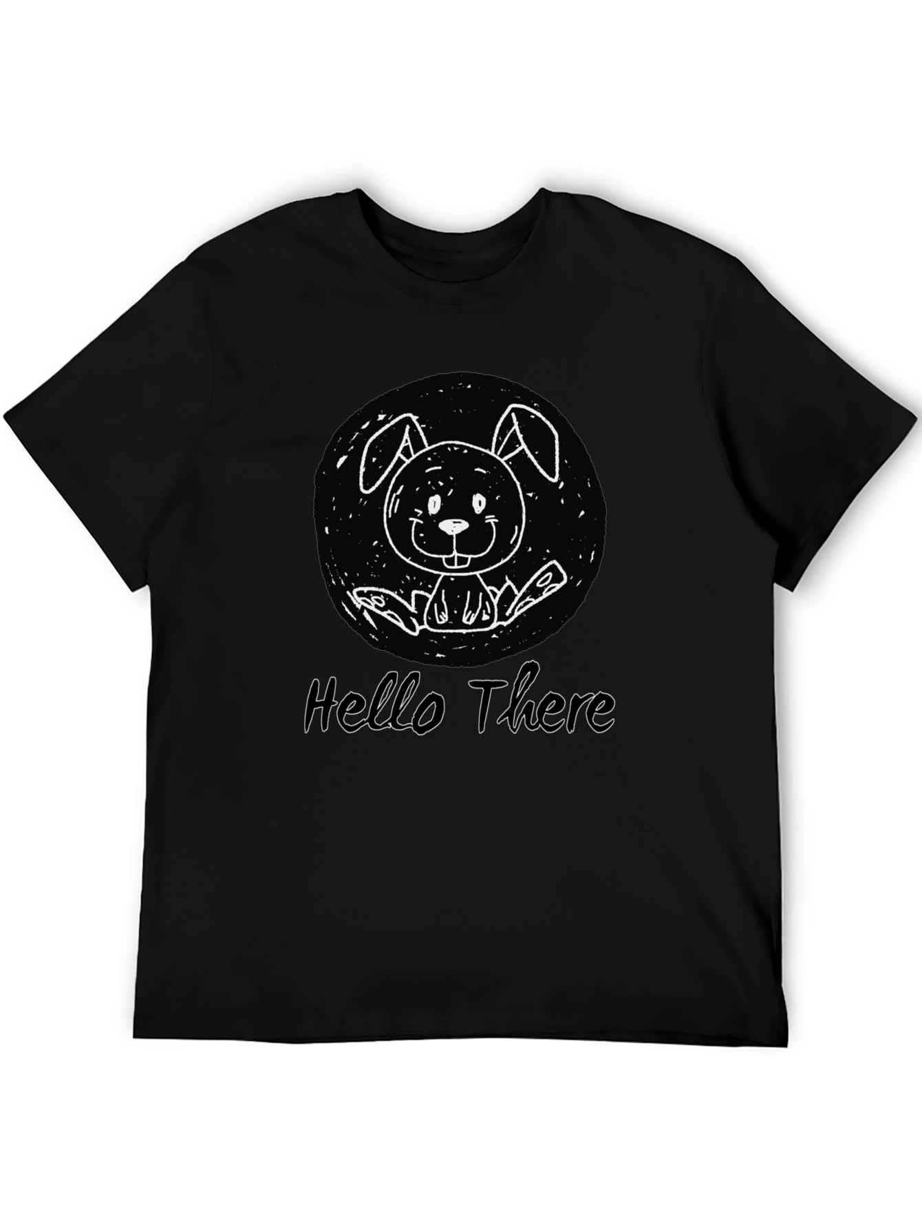 Hello There Bunny Graphic T-Shirt - Unisex Cotton Tee