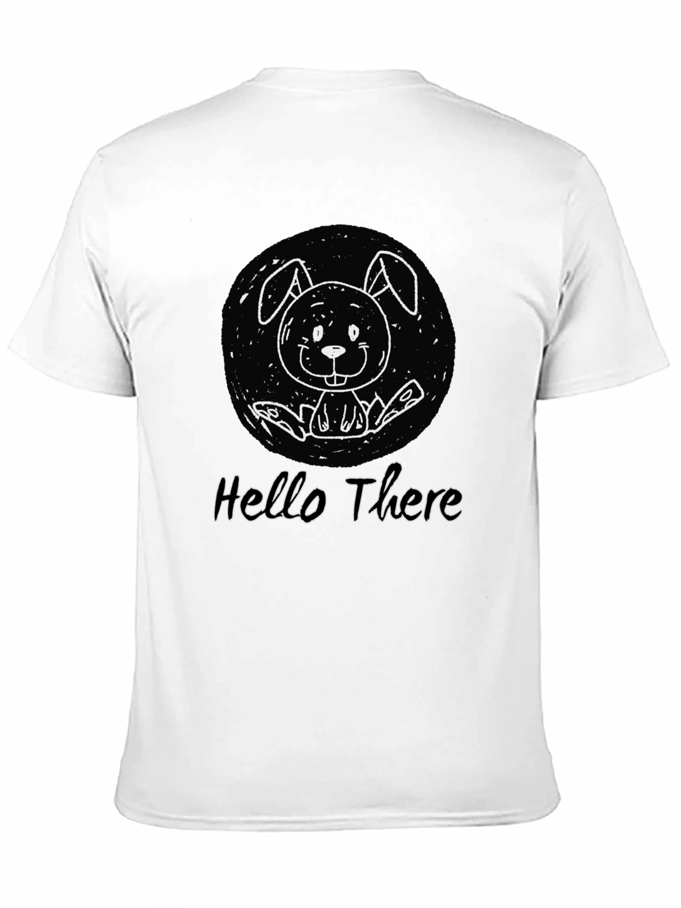 Hello There Bunny Graphic T-Shirt - Unisex Cotton Tee