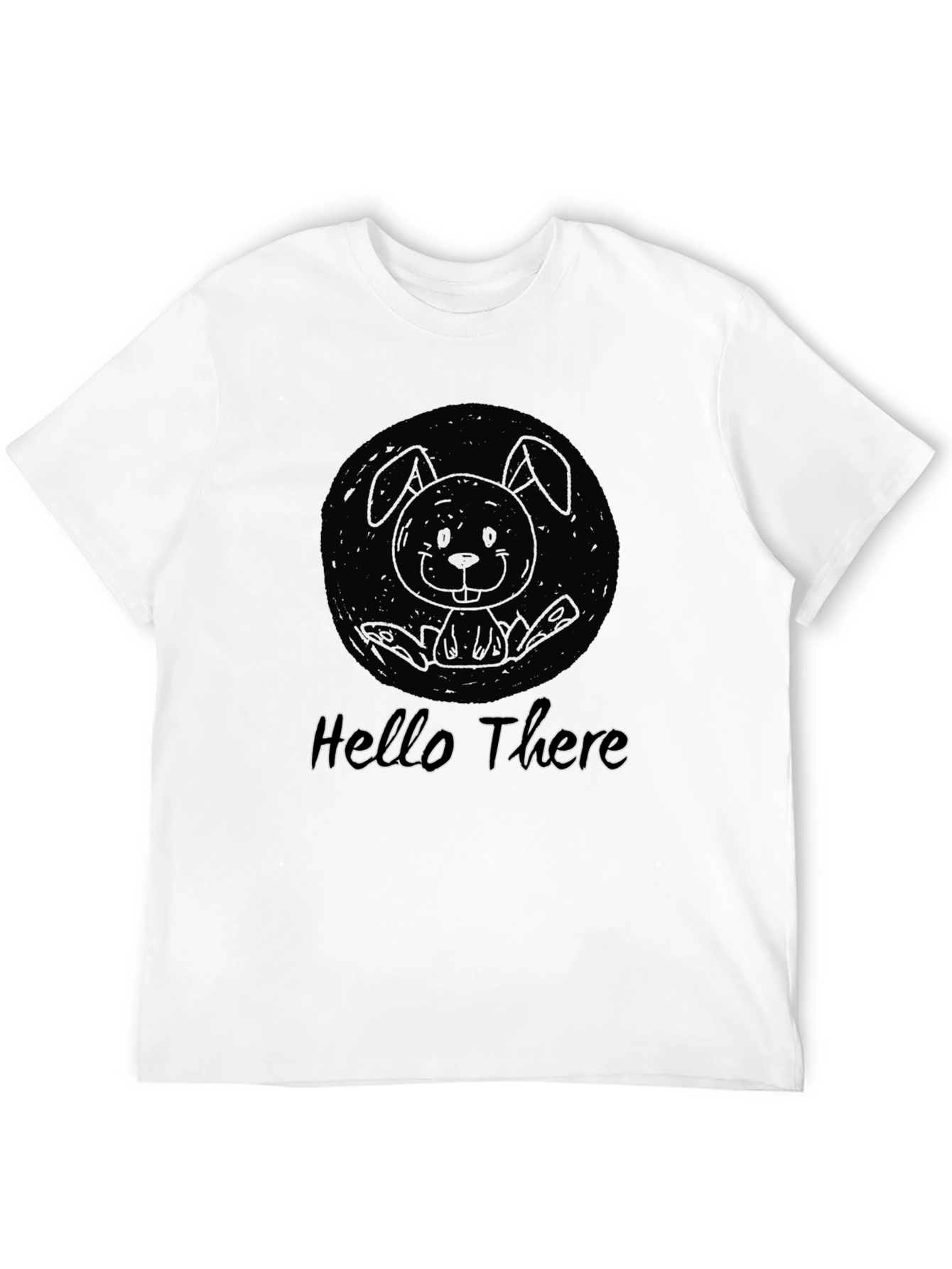 Hello There Bunny Graphic T-Shirt - Unisex Cotton Tee