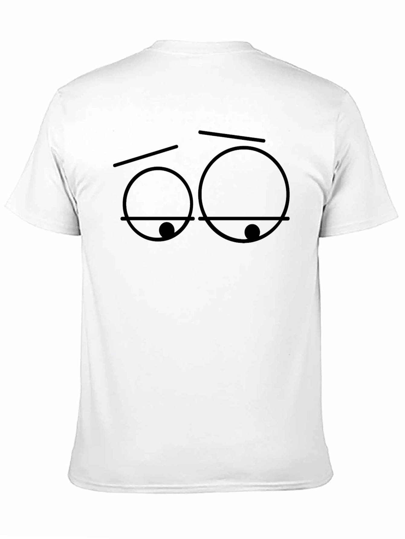 Expressionless Graphic Tee - Relaxed Fit Black T-Shirt