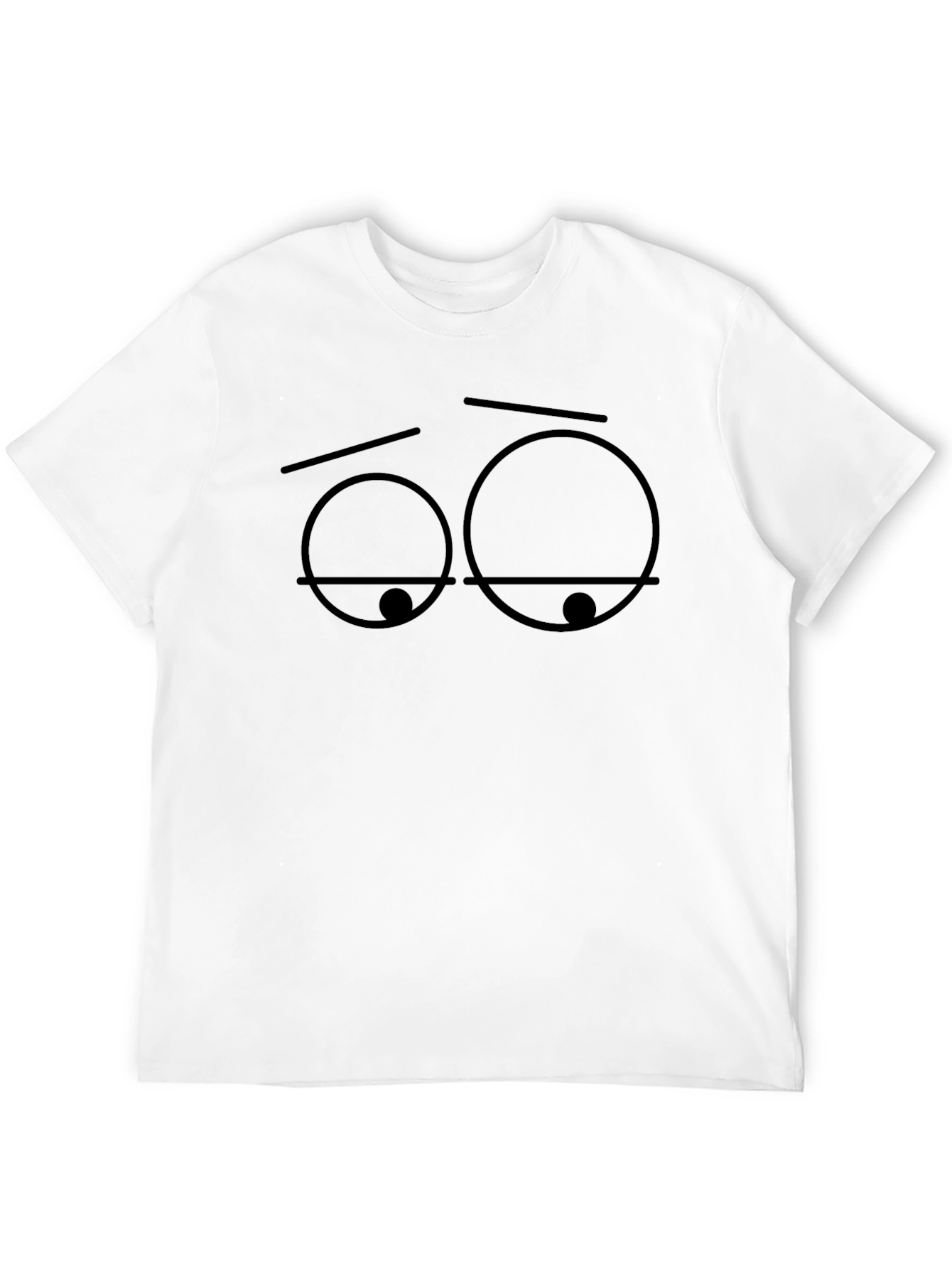 Expressionless Graphic Tee - Relaxed Fit Black T-Shirt