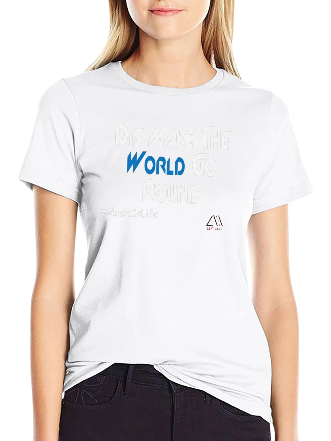 DJs Make The World Go Round Black T-Shirt