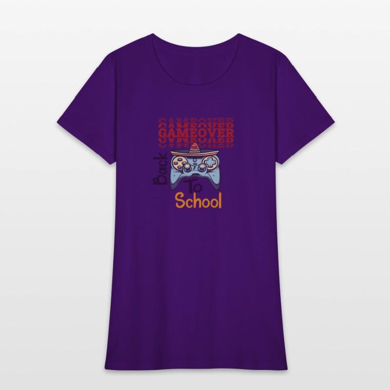 game over back to school funny design