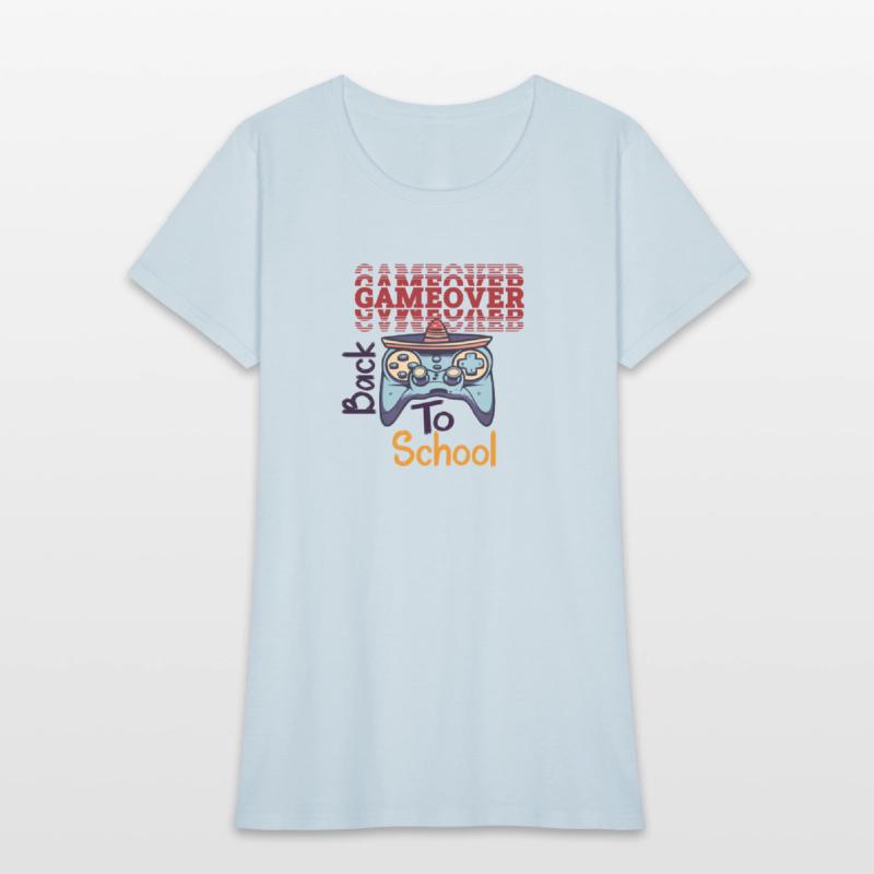 game over back to school funny design