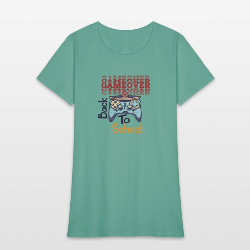 game over back to school funny design