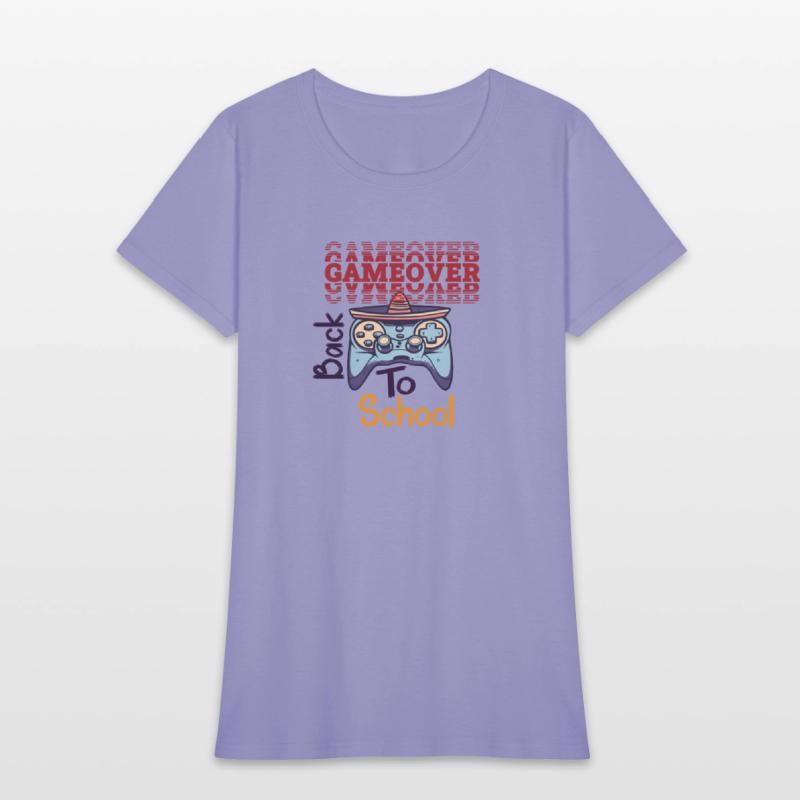game over back to school funny design