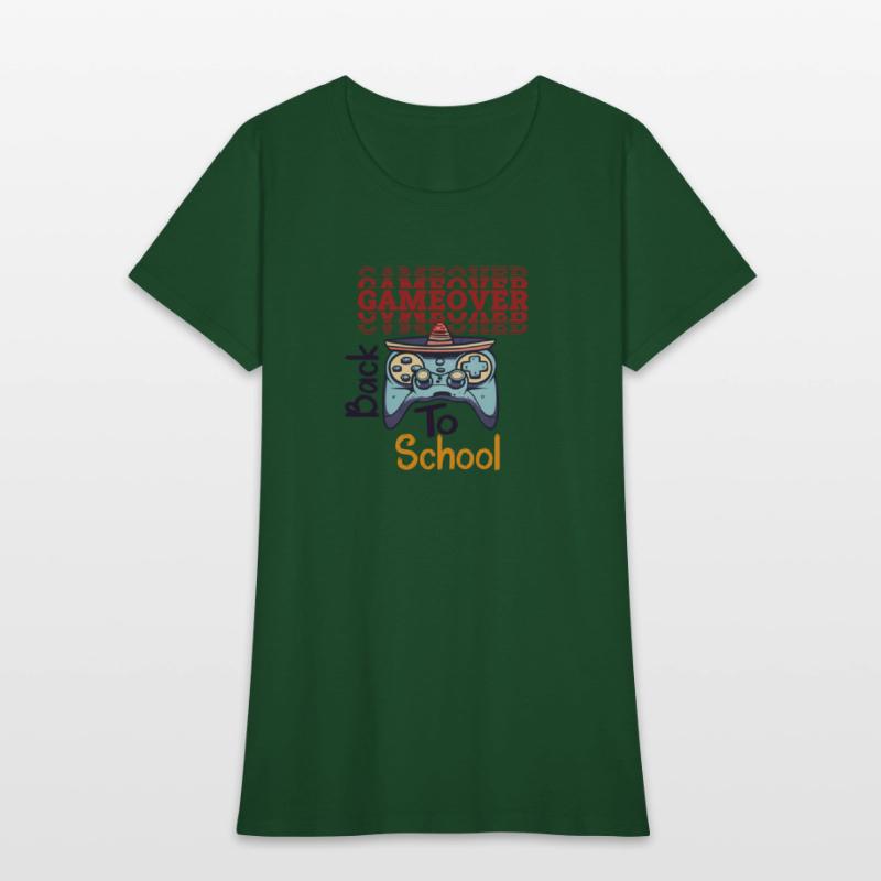 game over back to school funny design