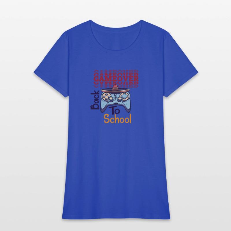 game over back to school funny design