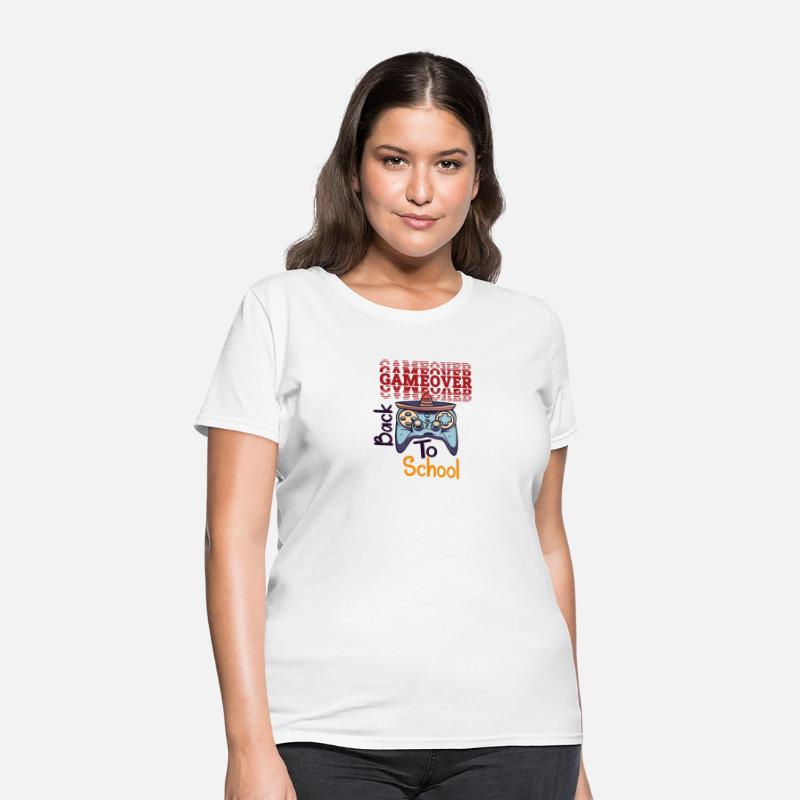 game over back to school funny design