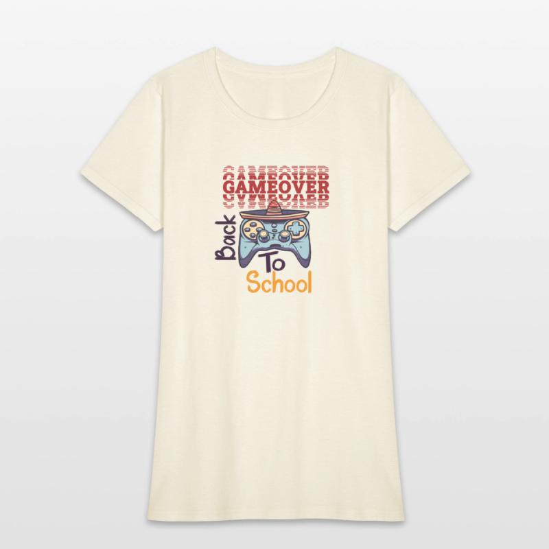 game over back to school funny design
