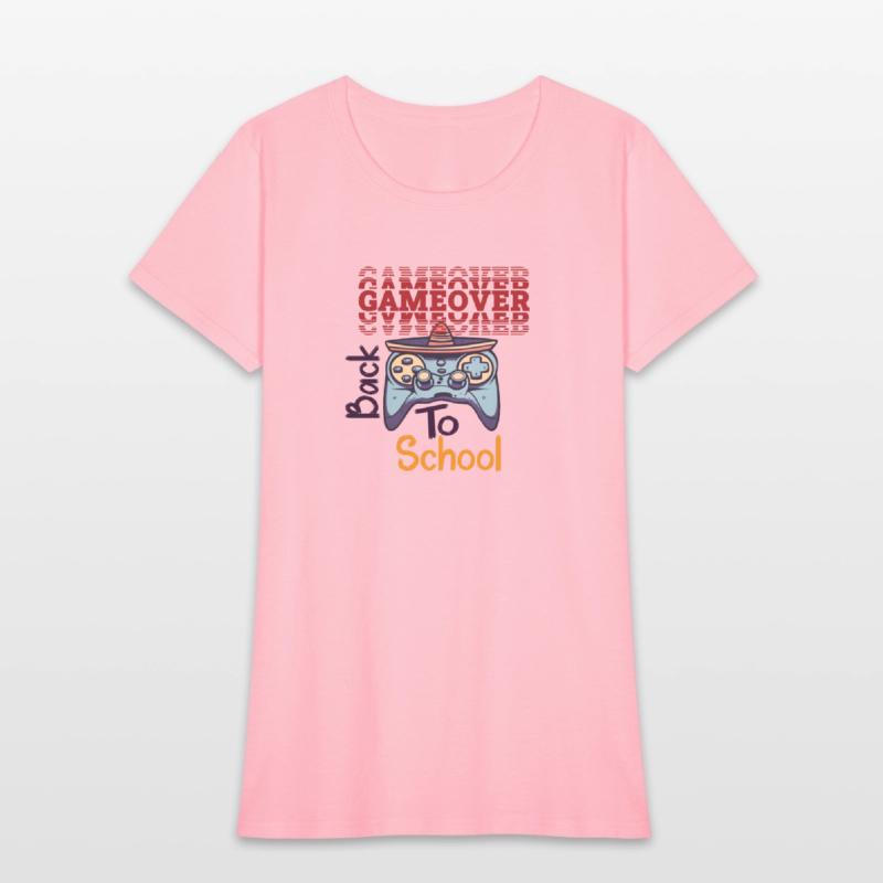 game over back to school funny design