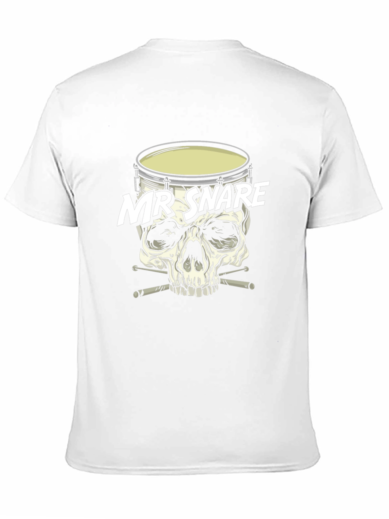 Mr. Snare Drum Skull Graphic T-Shirt