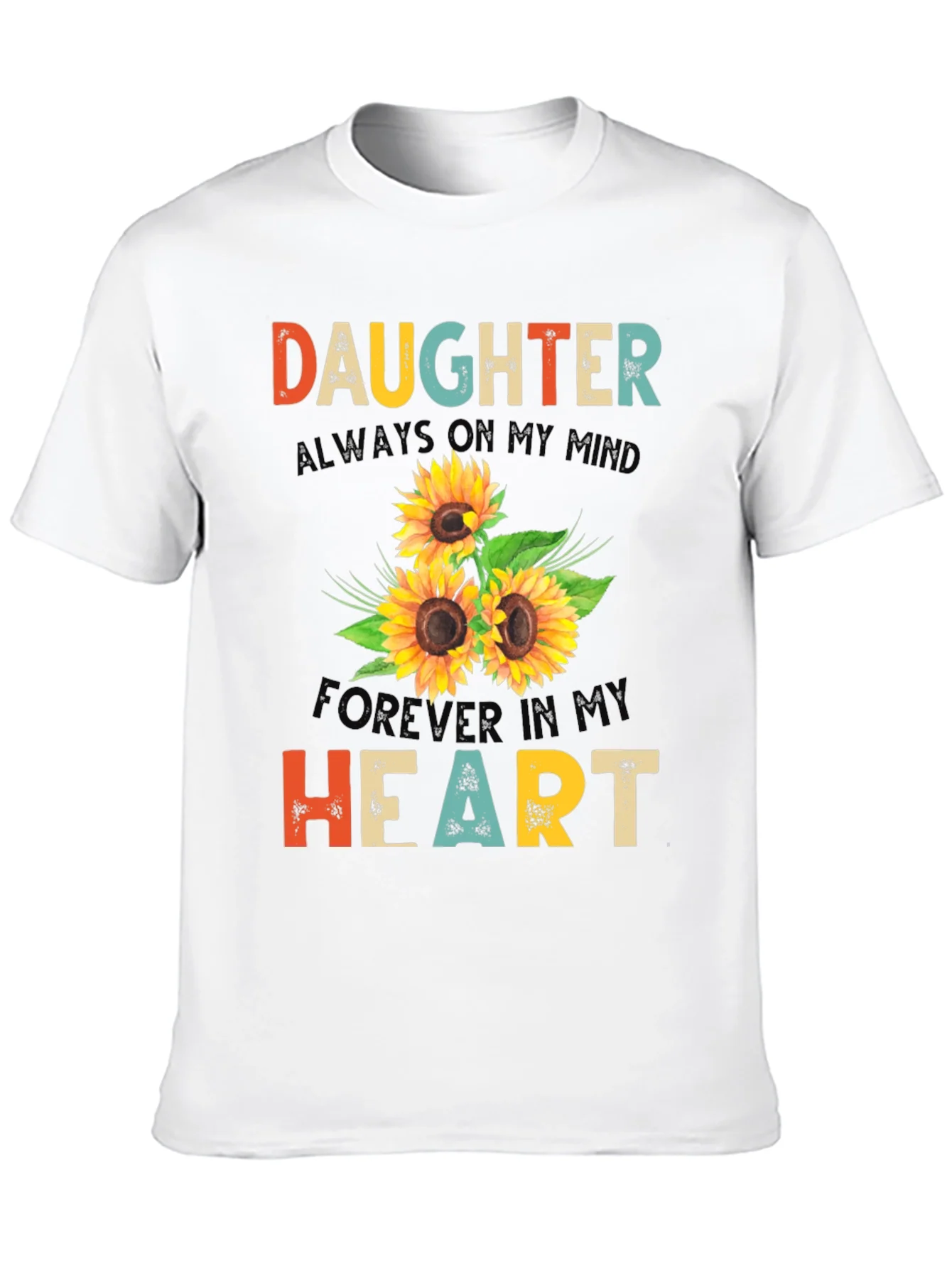 Daughter Sunflower Graphic T-Shirt