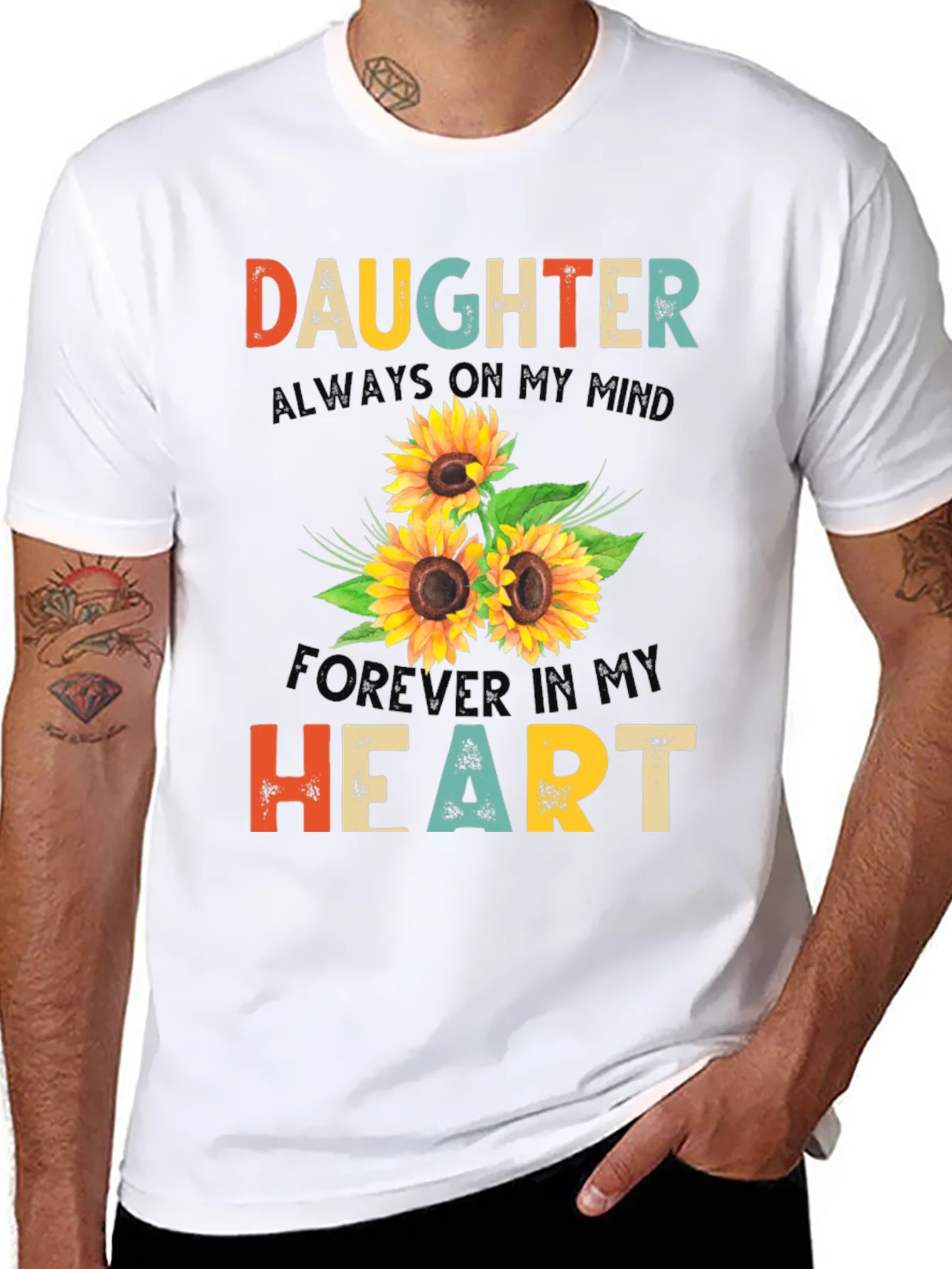 Daughter Sunflower Graphic T-Shirt