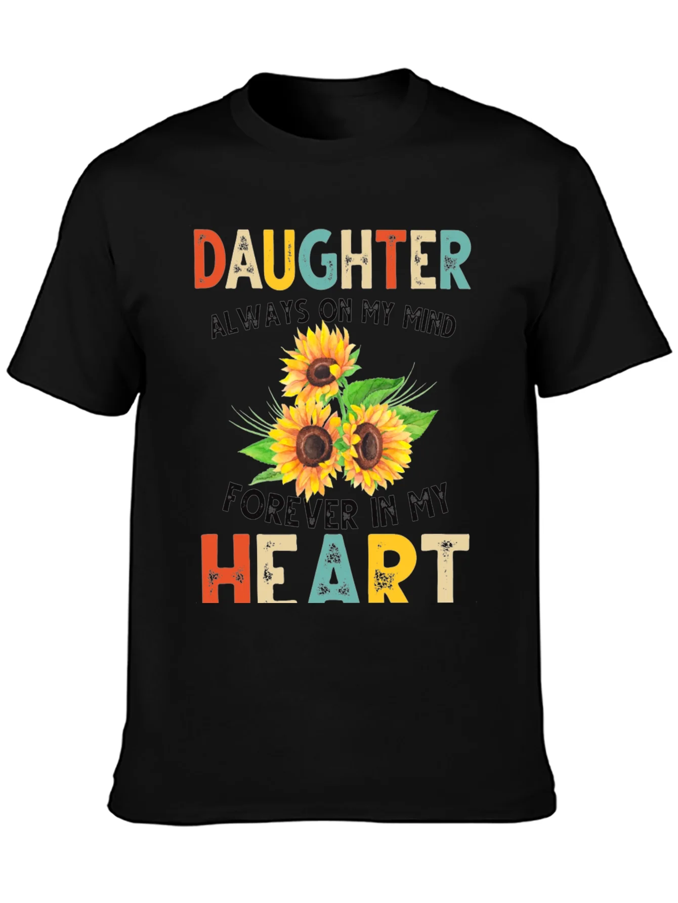 Daughter Sunflower Graphic T-Shirt