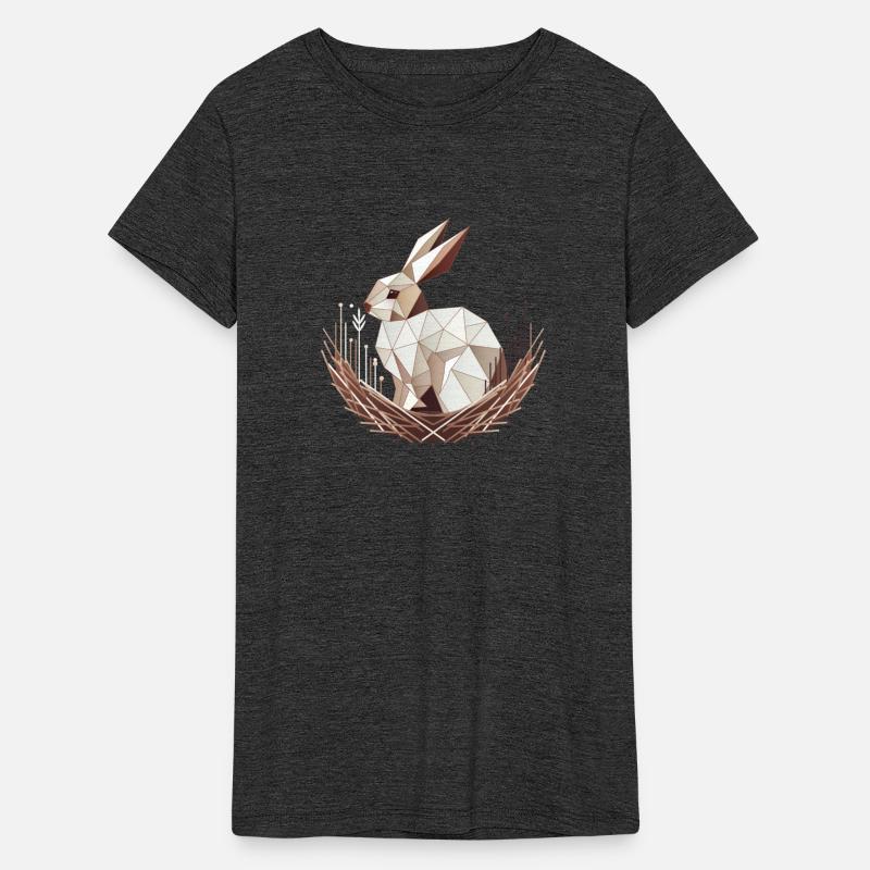 Geometric Bunny in a Nest – Stylish Easter Design