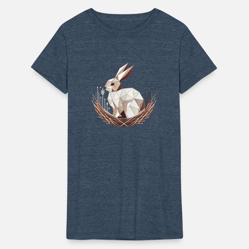 Geometric Bunny in a Nest – Stylish Easter Design