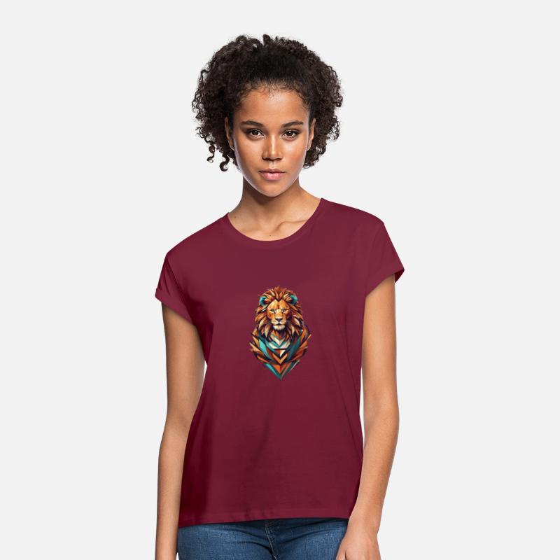 Geometric Lion Apparel: Competitive Spirit