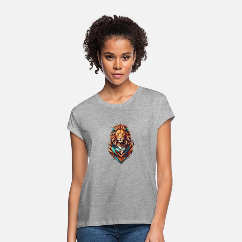 Geometric Lion Apparel: Competitive Spirit