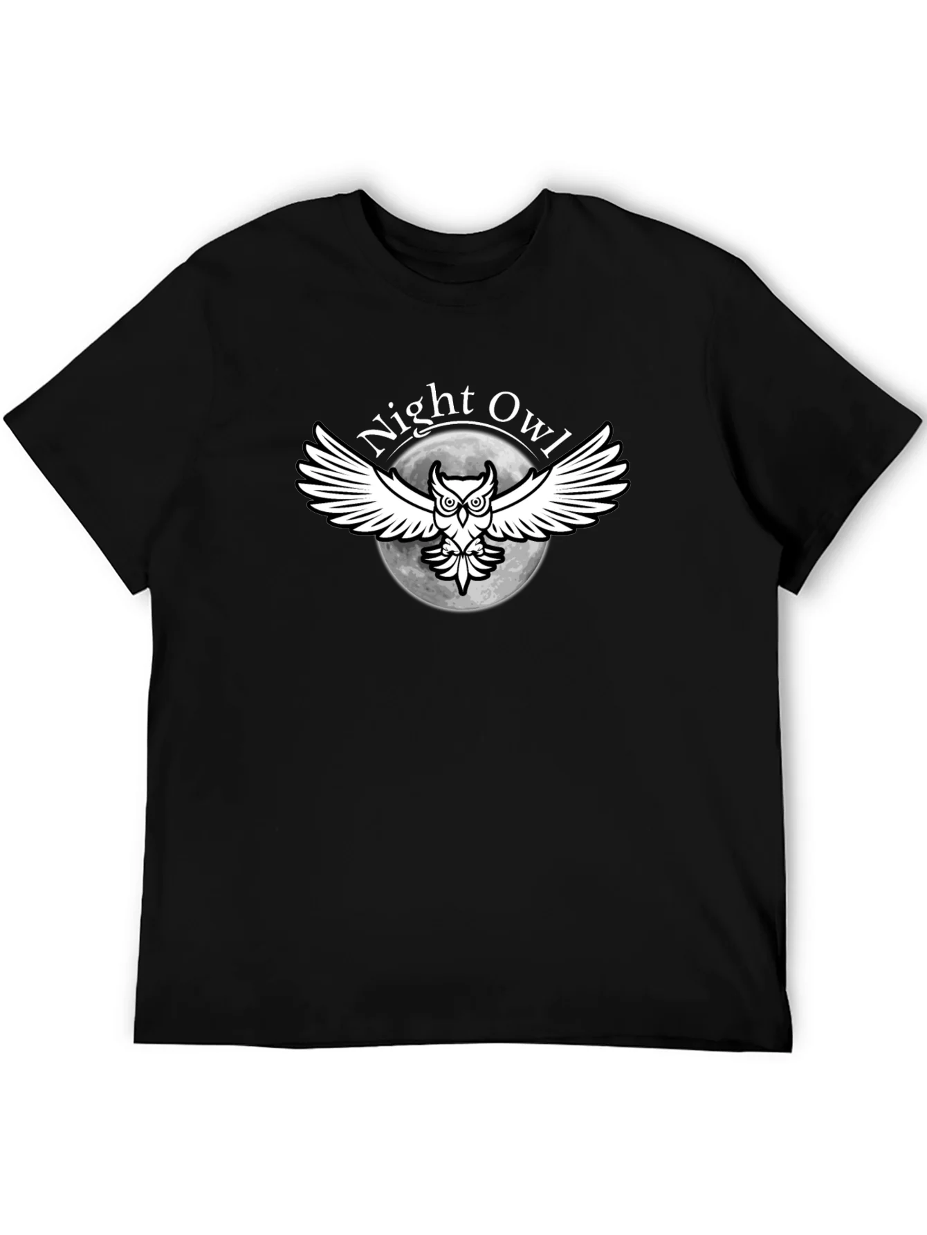 Night Owl Graphic T-Shirt - Black