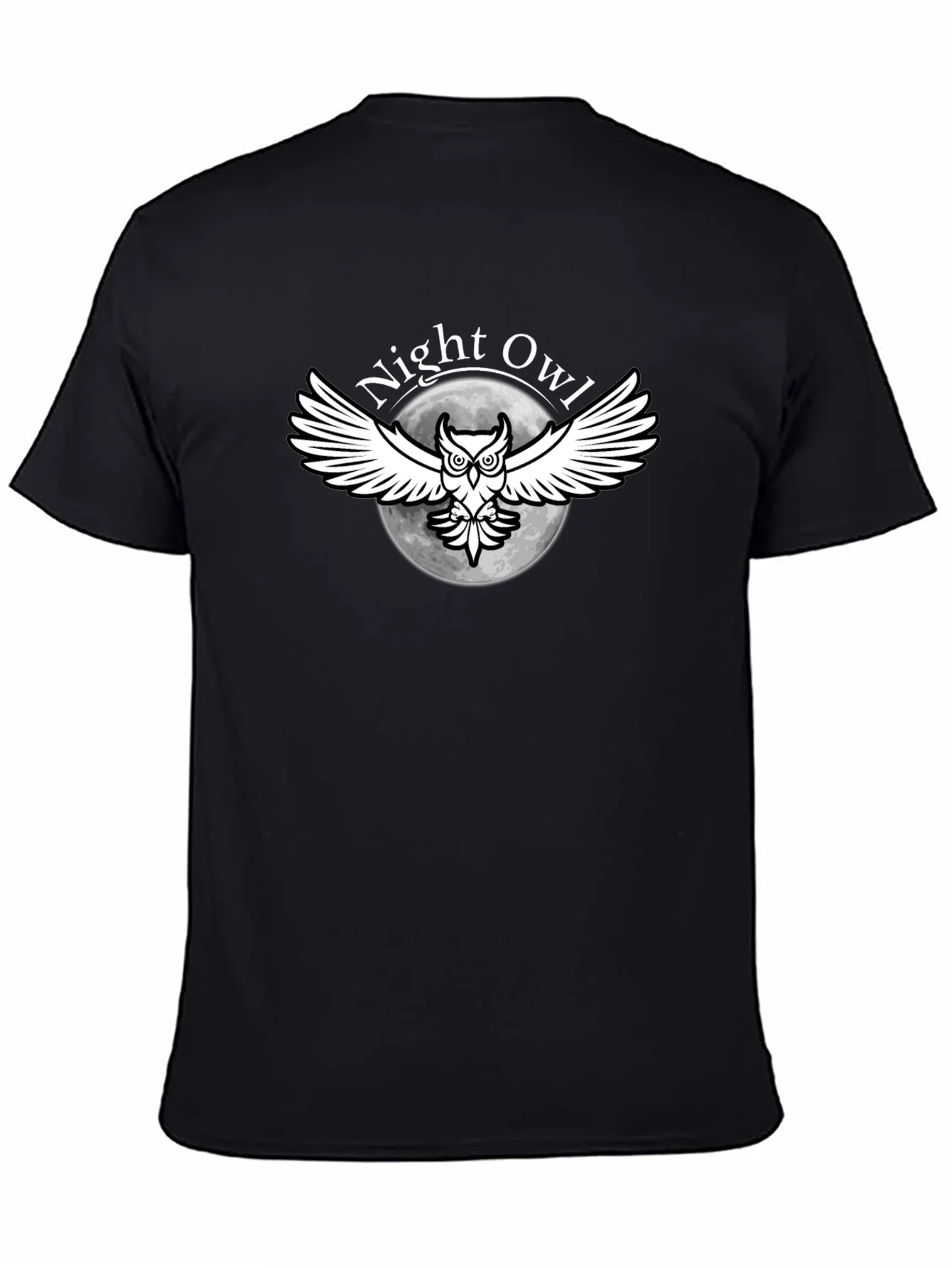 Night Owl Graphic T-Shirt - Black