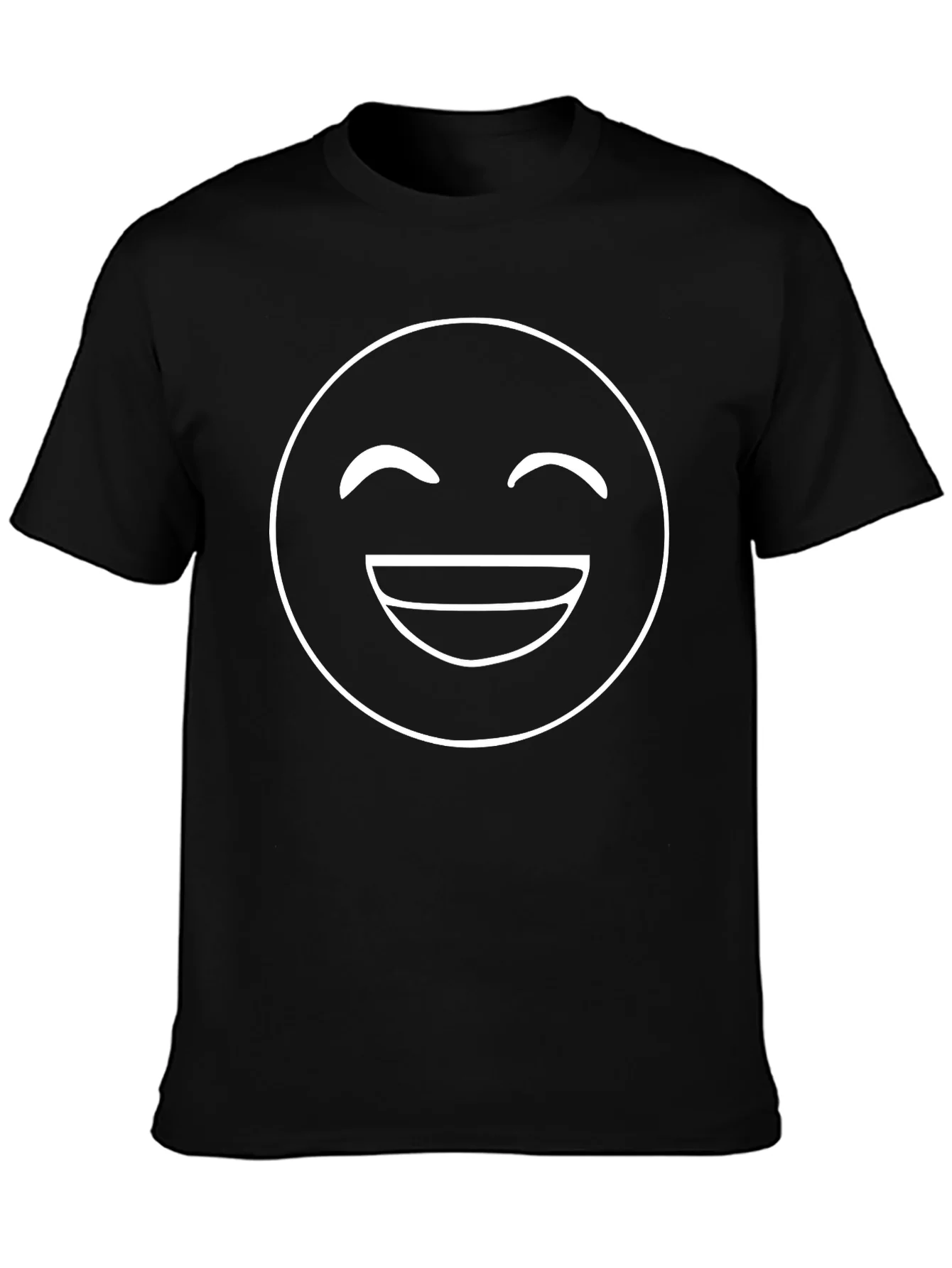Happy Face Graphic Tee - Classic Emoji Style
