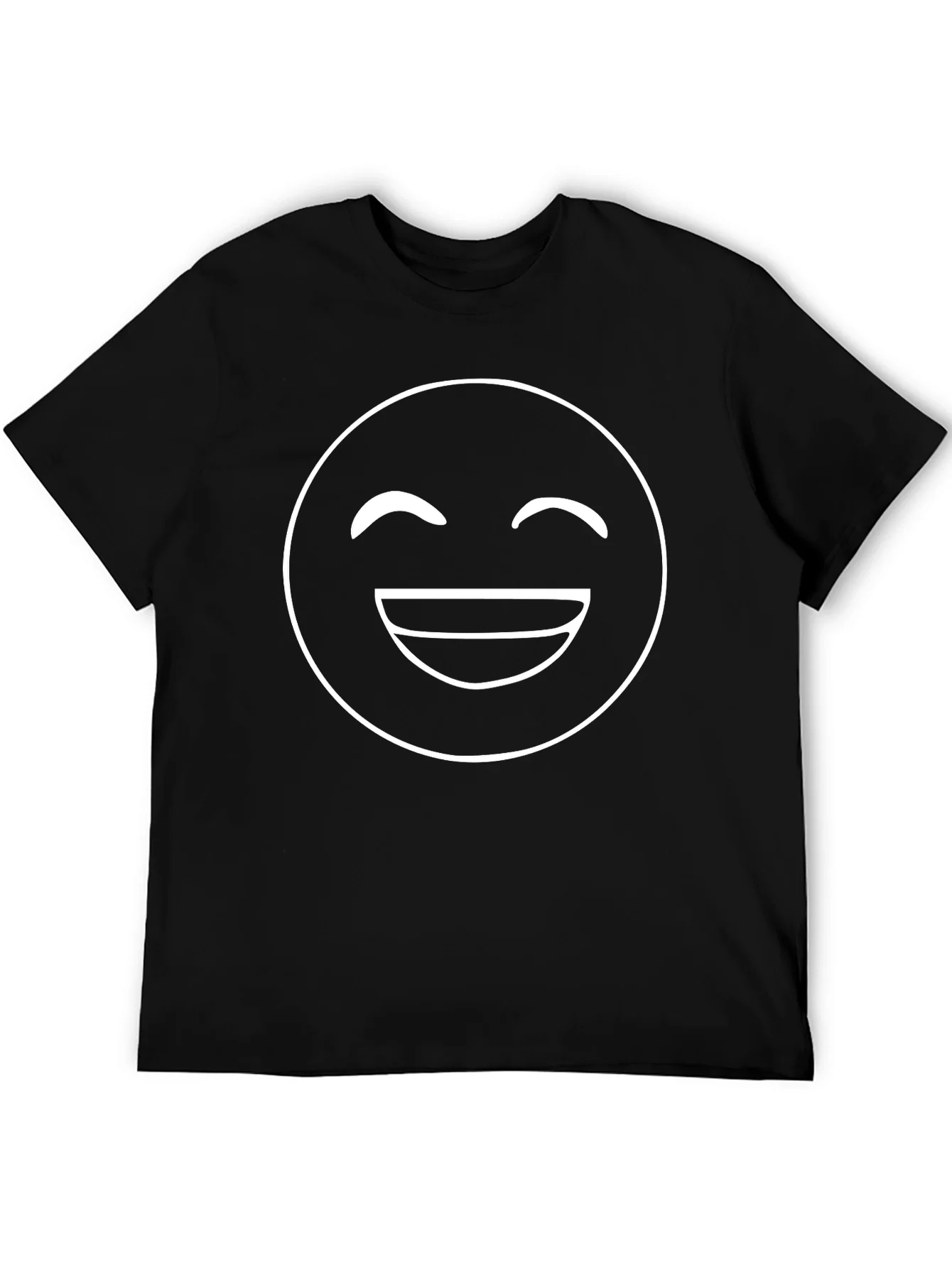 Happy Face Graphic Tee - Classic Emoji Style