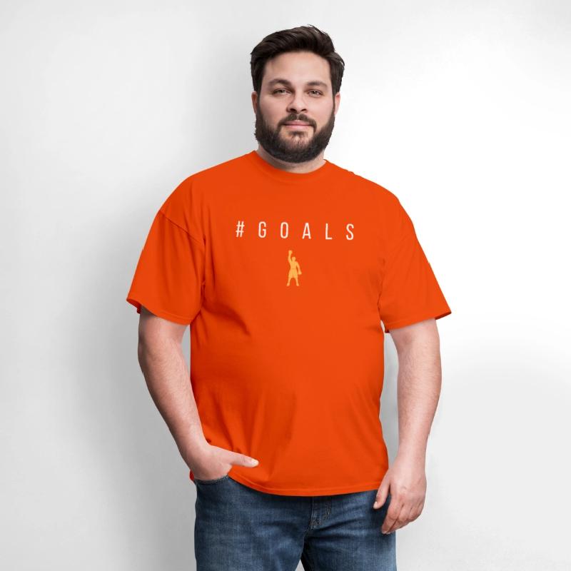 Goals - White Text with Male Boxer Graphic in Gold