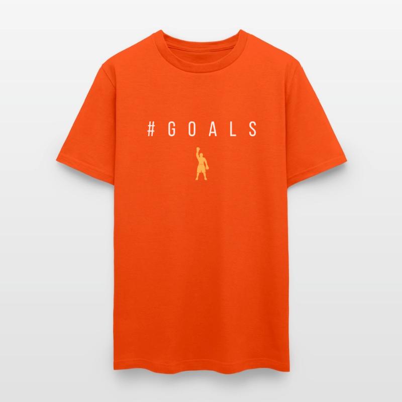 Goals - White Text with Male Boxer Graphic in Gold