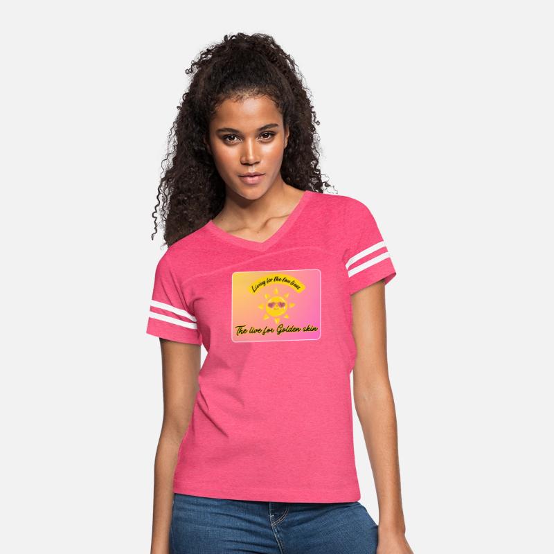 Golden Glow Aesthetic Tee – Living for Tan Lines