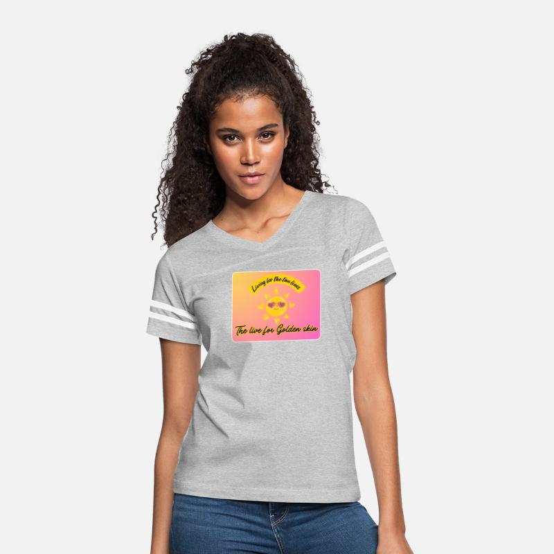 Golden Glow Aesthetic Tee – Living for Tan Lines