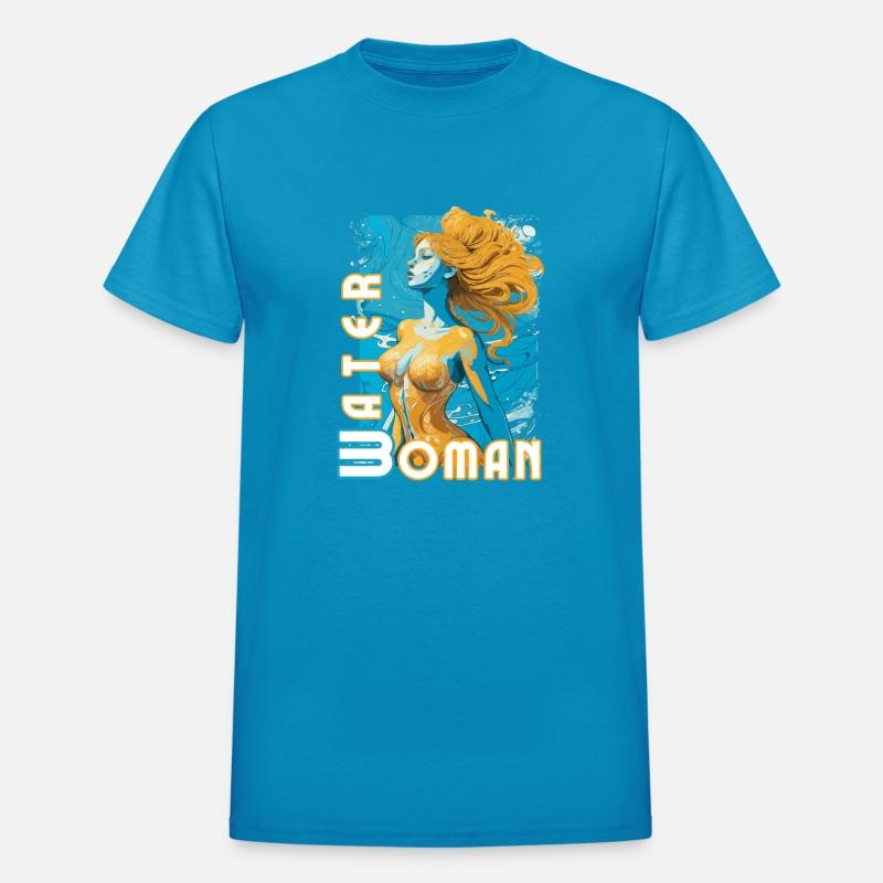 Golden Water Nymph - Art Print - Water Woman Essen