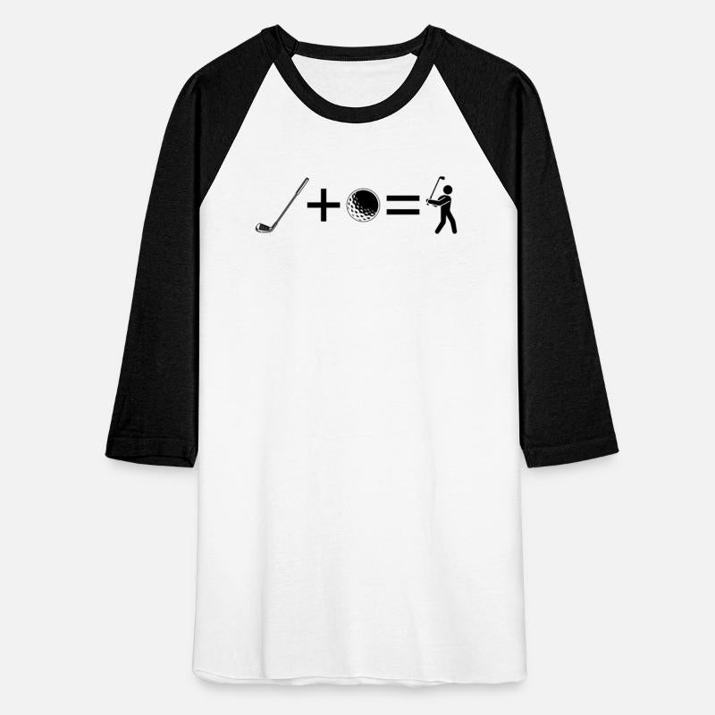 Golf Club + Golf Ball = Funny Golfing Stick Figure