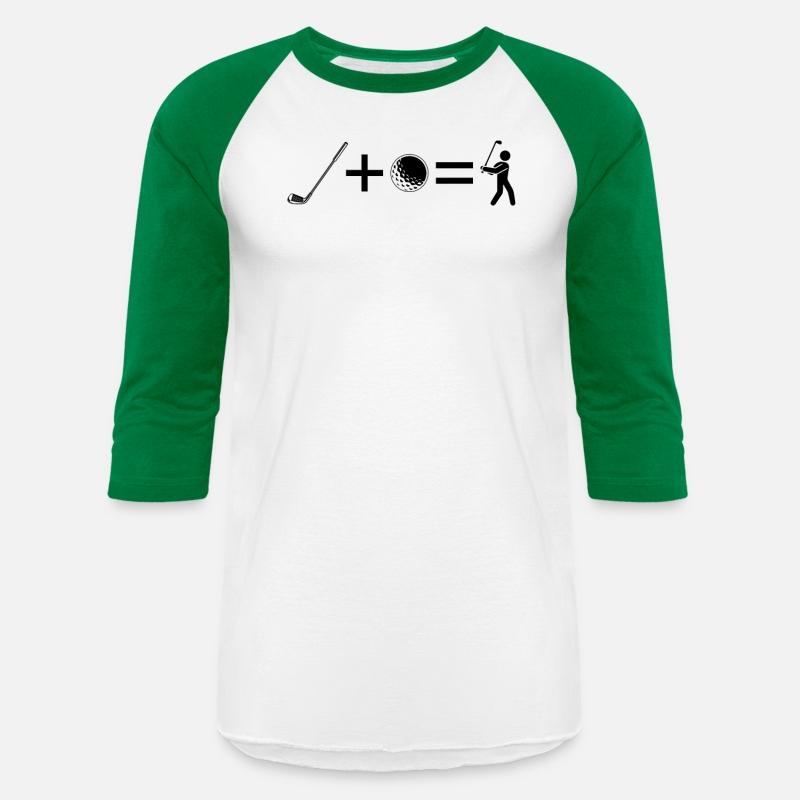 Golf Club + Golf Ball = Funny Golfing Stick Figure