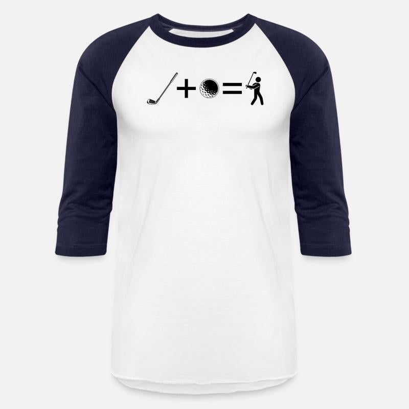 Golf Club + Golf Ball = Funny Golfing Stick Figure