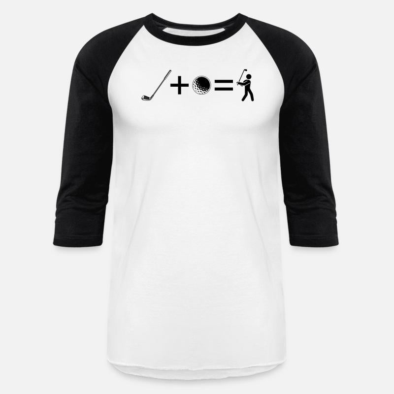 Golf Club + Golf Ball = Funny Golfing Stick Figure