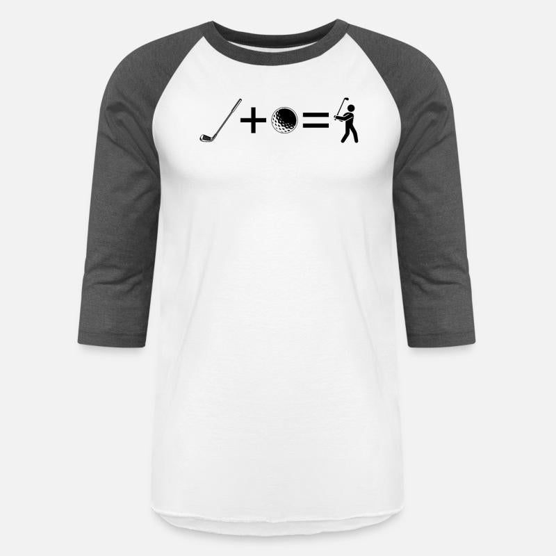 Golf Club + Golf Ball = Funny Golfing Stick Figure