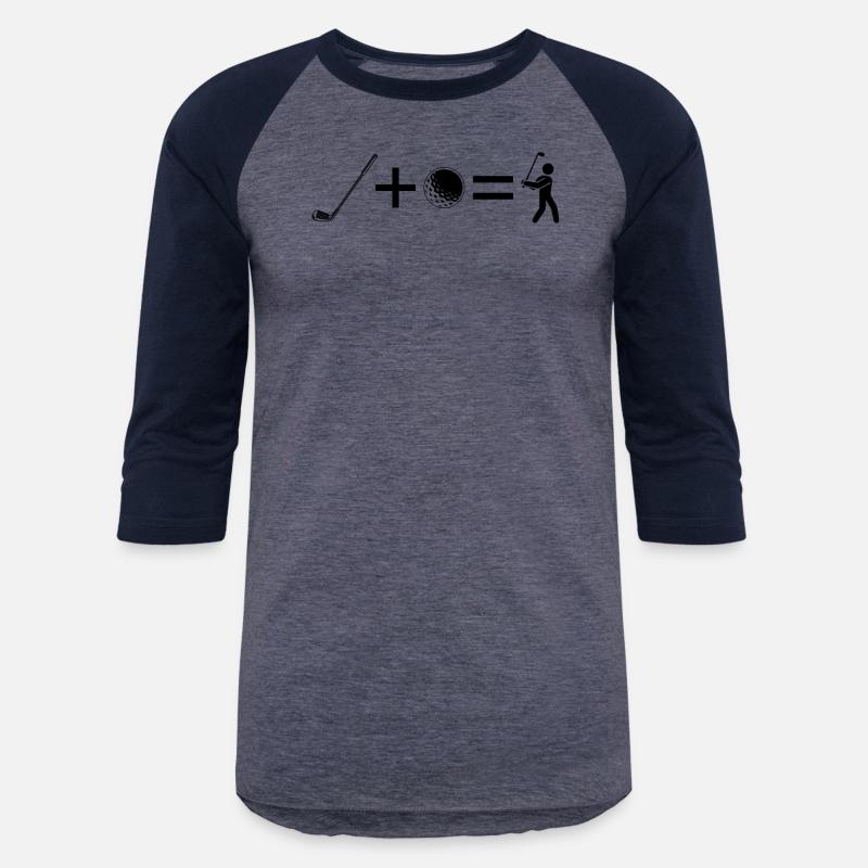 Golf Club + Golf Ball = Funny Golfing Stick Figure