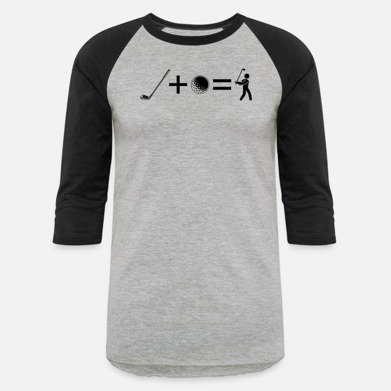Golf Club + Golf Ball = Funny Golfing Stick Figure