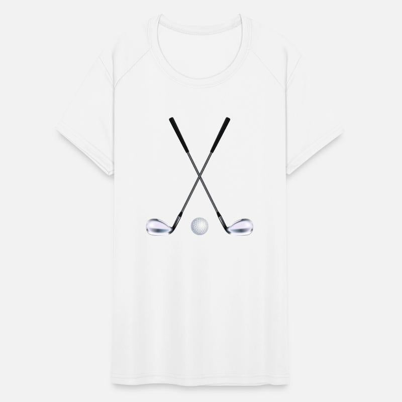golf clubs and ball