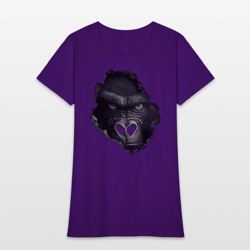 Gorilla Face Wall Animal Print Animal
