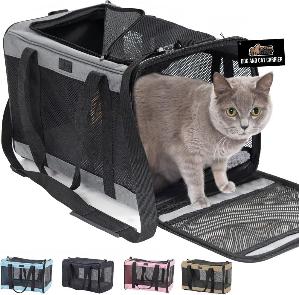 GORILLA GRIP Cat Carrier Travel Bag Up to 15 Lbs,  - Best Seller