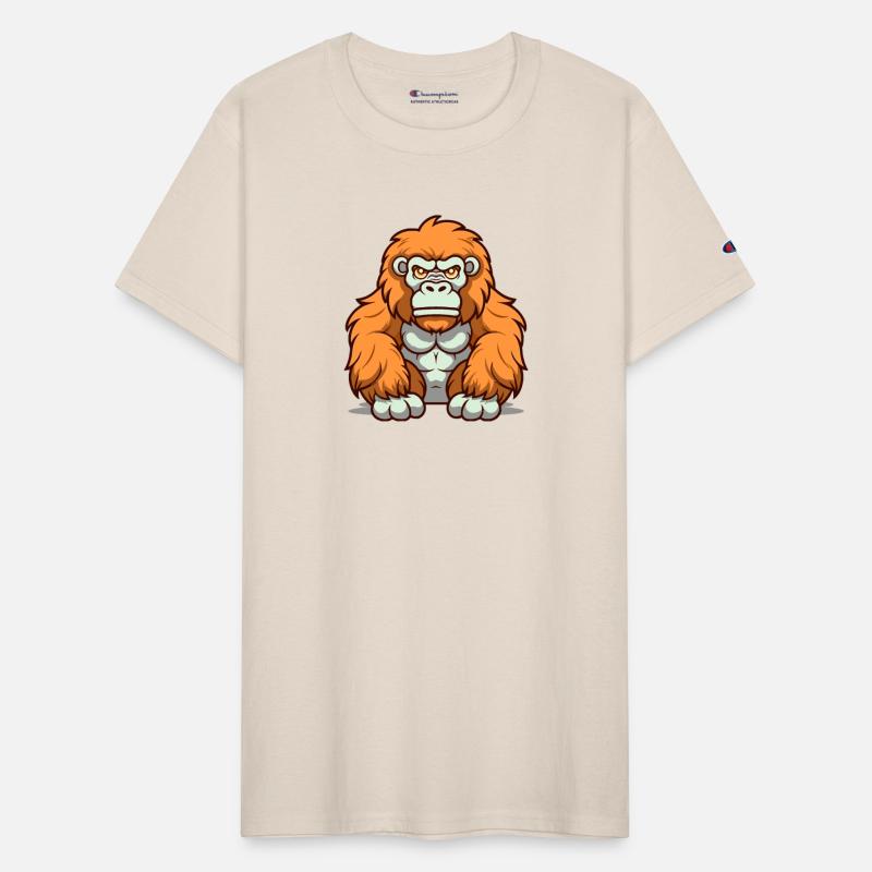 Gorilla Kawaii Style in Happy Hues