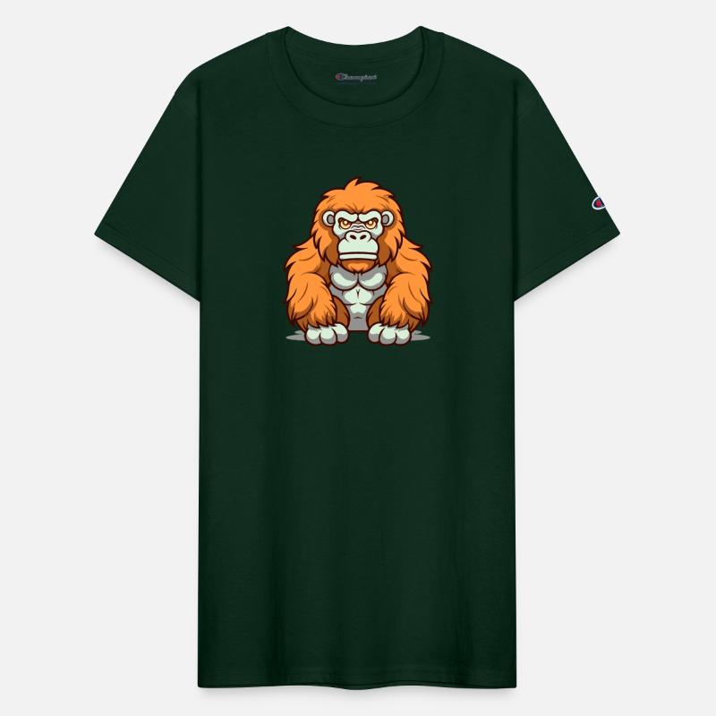 Gorilla Kawaii Style in Happy Hues