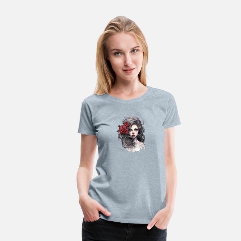 Gothic Rose Queen Illustration Graphic Beauty