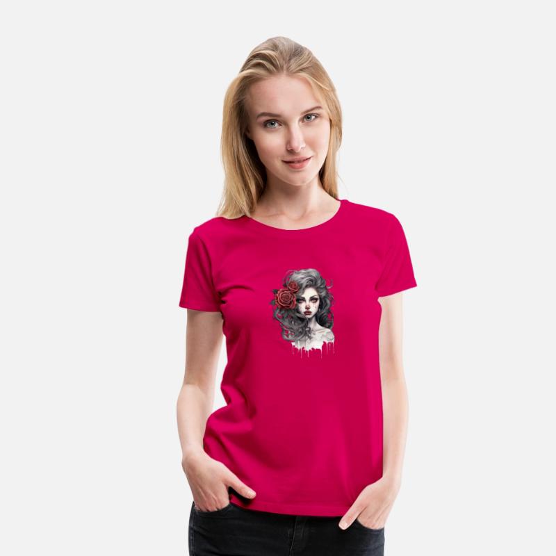Gothic Rose Queen Illustration Graphic Beauty