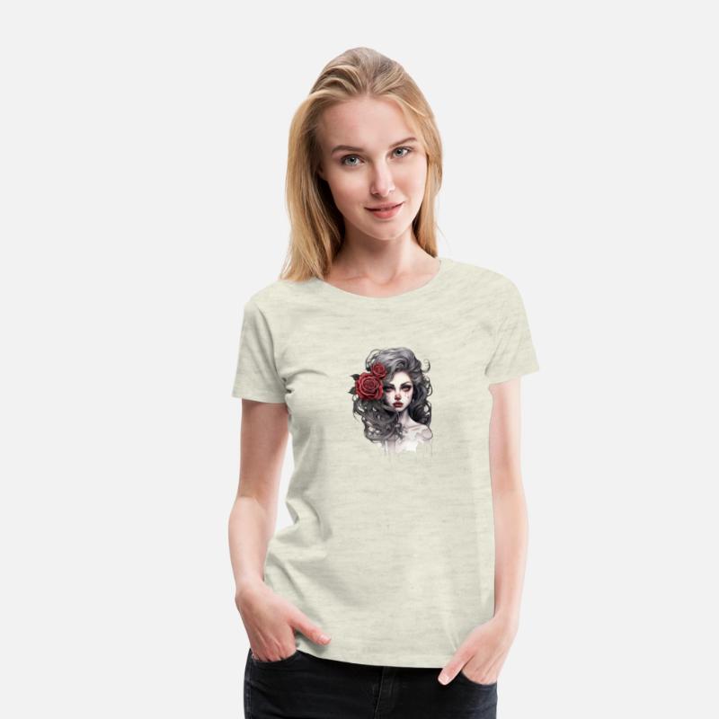 Gothic Rose Queen Illustration Graphic Beauty
