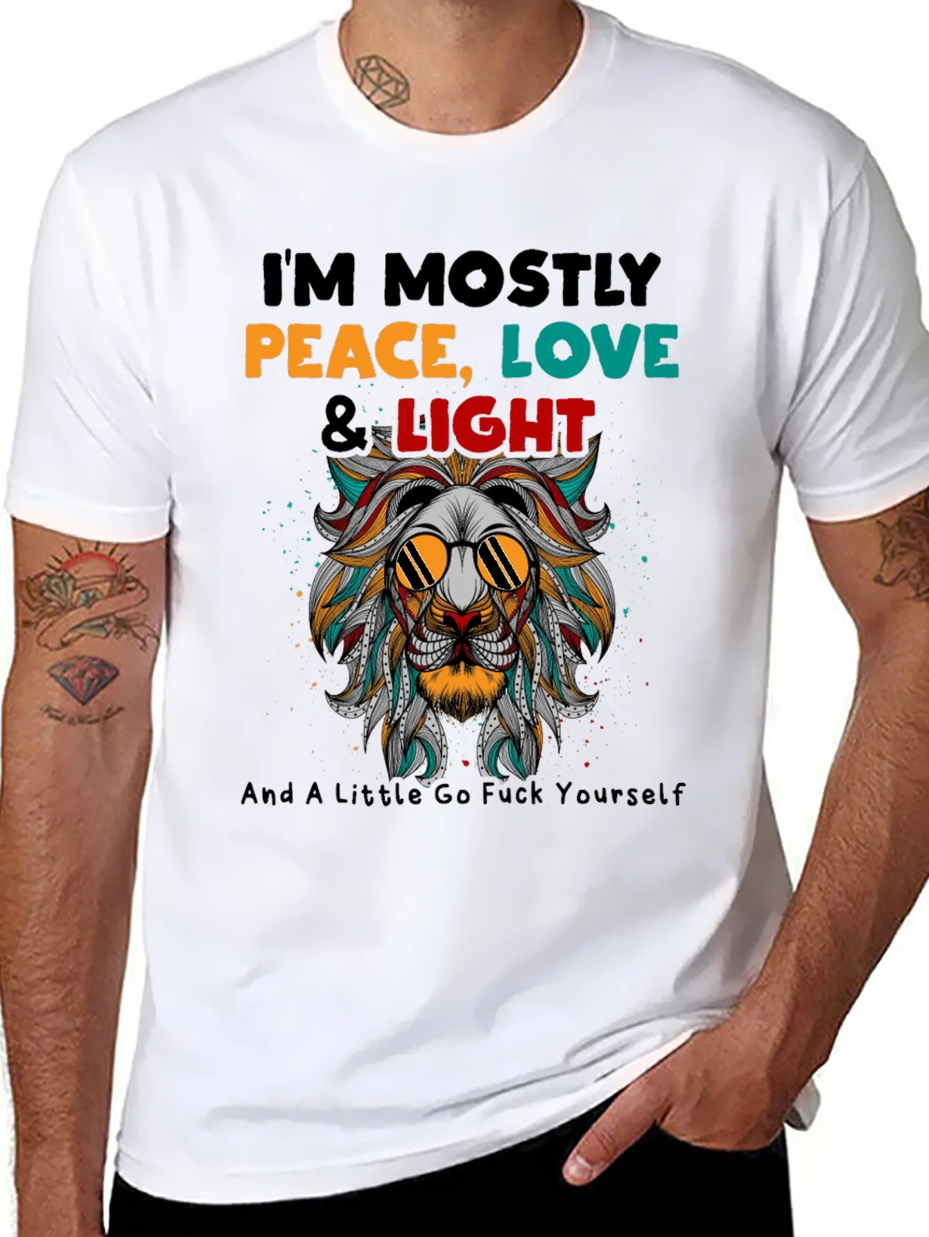 Peace Love & Light Graphic T-Shirt