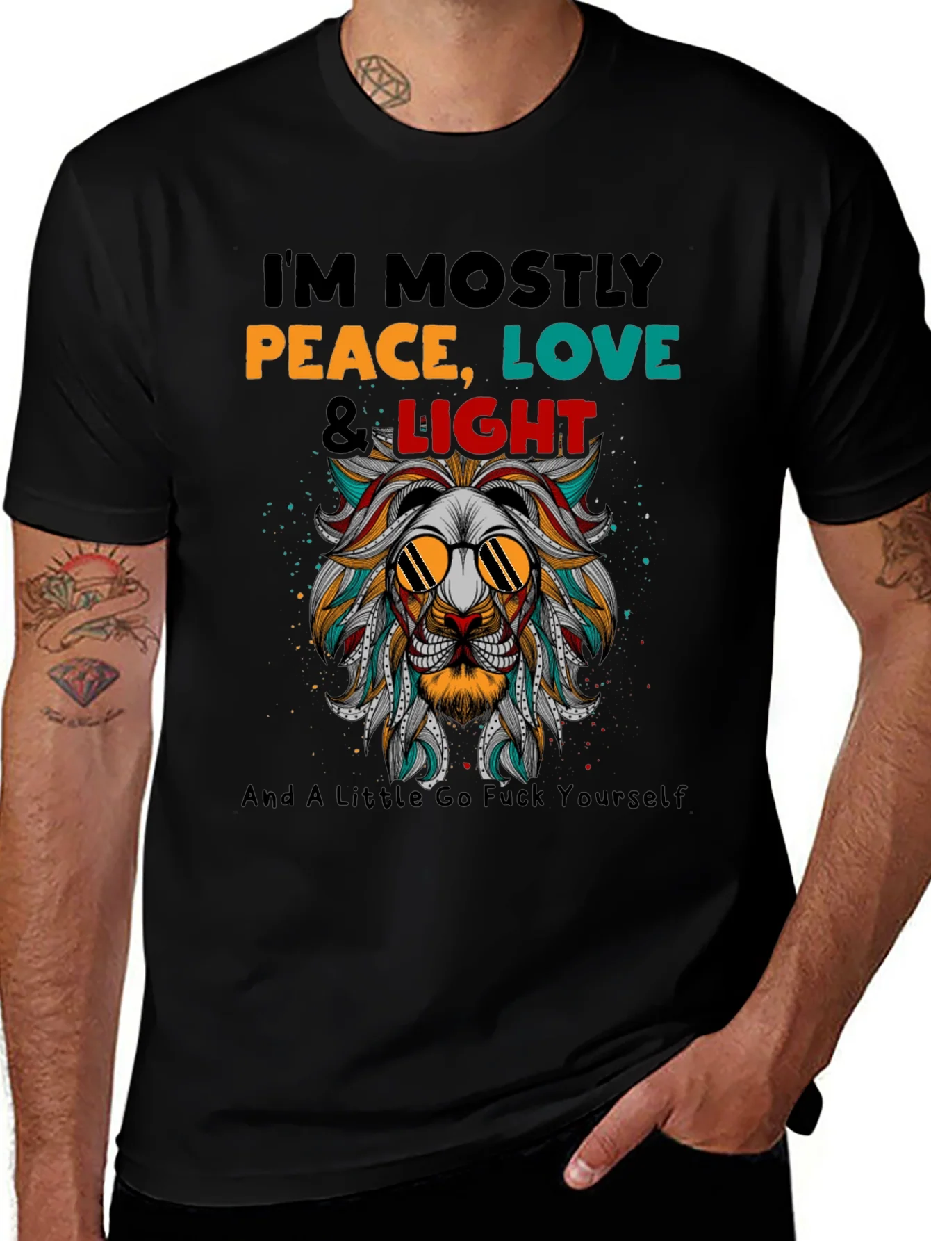 Peace Love & Light Graphic T-Shirt